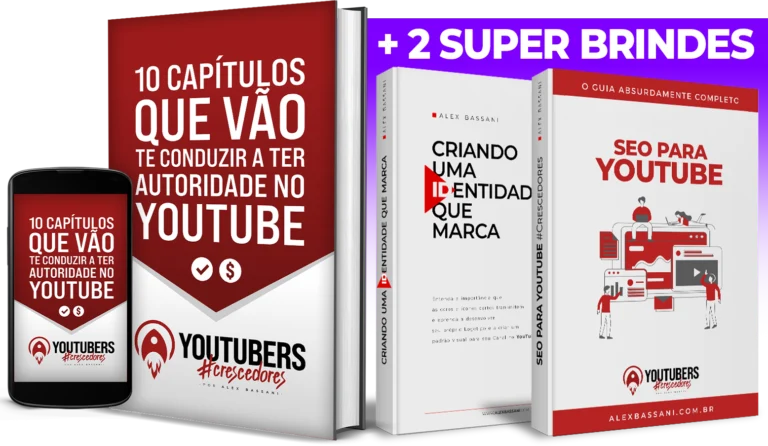 Kit Youtubers Crescedores com os três ebooks