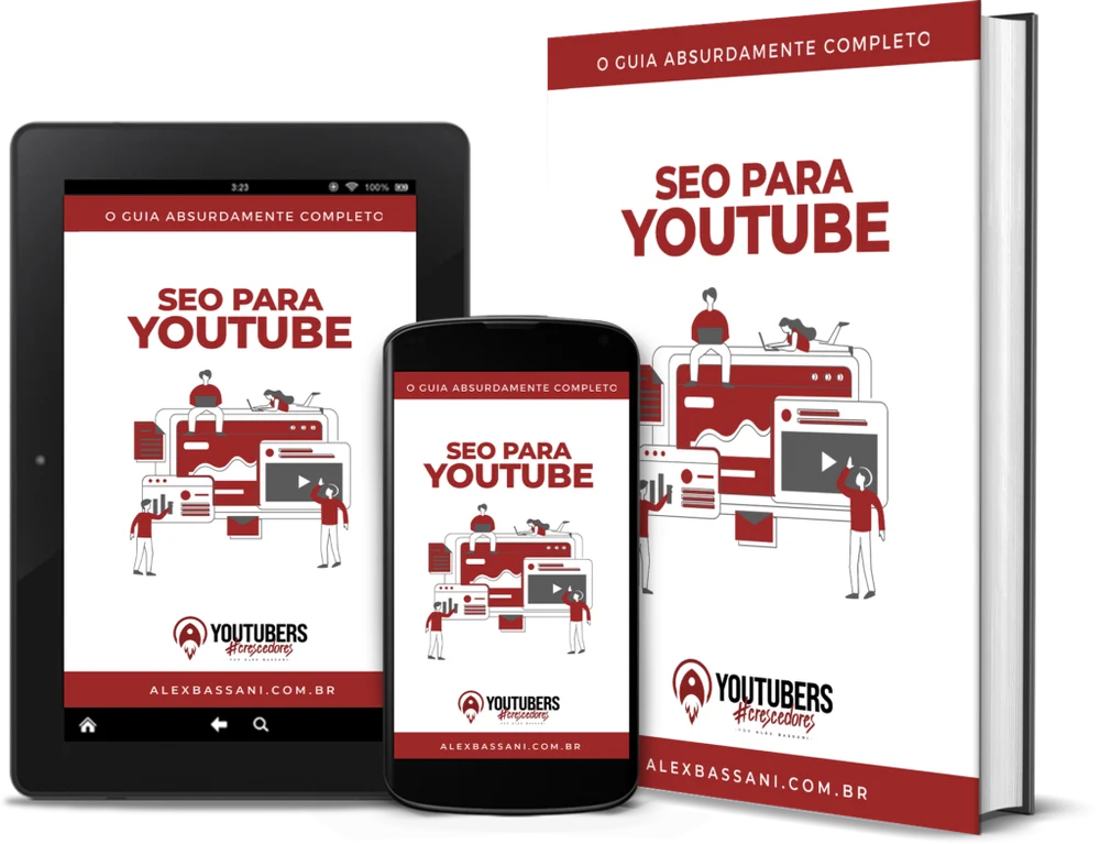 Capas do ebook SEO para YouTube
