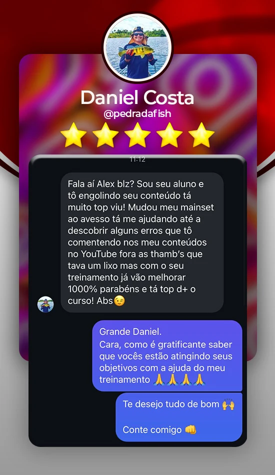 Depoimento de Daniel Costa sobre o curso