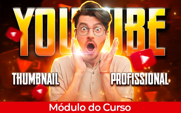 Thumbnail profissional — módulo do curso